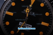 Rolex Submariner Comex Oyster Perpetual Automatic with Black Bezel and Dial-Orange Marker and Nylon Strap