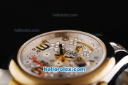 Rolex Day-Date II Oyster Perpetual Automatic Movement Two Tone with Gold Bezel and Flower Pattern Silver Dial