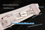 Hublot Quartz Ladies' White Rubber Strap