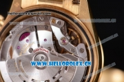 Rolex Cosmograph Daytona Clone Rolex 4130 Automatic Yellow Gold Case/Bracelet with Blac Dial and Stick Markers (BP)