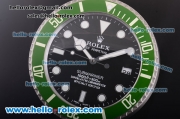 Rolex GMT-Master II Wall Clock Quartz Steel Case with Green Bezel and Black Dial