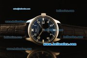 IWC Portuguese Automatic Steel Case with Black Dial and Black Leather Strap IWC Portuguese Automatic Steel Case with Black Dial and Black Leather Strap