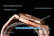 Audemars Piguet Royal Oak 41 Swiss ETA 2824 Automatic Full Rose Gold with White Dial and Stick Markers - 1:1 Original (Z)