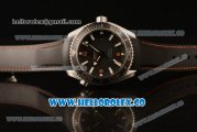 Omega Seamaster Planet Ocean 600M Co-Axial Clone Omega 8500 Automatic Steel Case with Black Dial Rubber Strap and Sick Markers (EF)