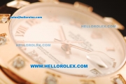 Rolex Datejust Swiss ETA 2836 Automatic Movement Full Rose Gold with White Dial and Roman Numerals