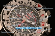 Richard Mille RM032 Chrono Swiss Valjoux 7750 Automatic Steel Case with Skeleton Dial and White Markers