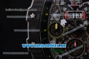 Richard Mille RM 11-03 Swiss Valjoux 7750 Automatic PVD Case with Skeleton Dial and Yellow Rubber Strap Arabic Numeral Markers