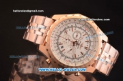 Breitling Bentley Motors T Automatic Rose Gold Case with White Dial and Rose Gold Strap