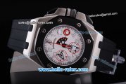 Audemars Piguet Royal Oak Alinghi Chronograph Quartz Movement PVD Bezel with White Dial