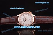 Chopard L.U.C Asia 2836 Automatic Movement Rose Gold Case with White Dial and Roman Numeral Markers