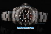 Rolex Sea-Dweller Pro-Hunter Swiss ETA 2836 Automatic Movement PVD Case with Black Dial-White Markers and PVD Strap