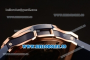 Hublot Big Bang Chrono Swiss Valjoux 7750 Automatic Rose Gold Case with Blue Dial and Blue Rubber Strap (YF)