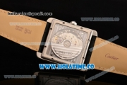 Cartier Tank MC Miyota 9015 Automatic Steel Case with White Dial Roman Numeral Markers and Diamonds Bezel - 1:1 Original