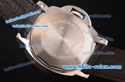 Panerai Luminor Marina PAM00104 Swiss Valjoux 7750-MD Automatic Steel Case with Black Dial and Black Leather Strap - 1:1 Original