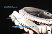 Rolex Datejust Automatic Movement Full Steel with Chocolate Dial and Green Roman Numerals-Lady Model