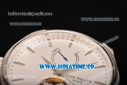 Patek Philippe Calatrava Tourbillon Swiss ETA 2824 Automatic Steel Case with Stick Markers and White Dial