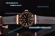 Hublot Big Bang King Swiss Valjoux 7750-CHG Automatic Rose Gold Case with Stick Markers Black Dial and Black Bezel