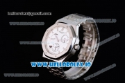 Audemars Piguet Royal Oak Double Time Chrono Asia Automatic Steel Case White Dial With Stick Markers Steel Bracelet