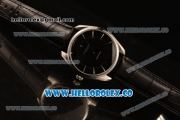 Omega De Ville Tresor Master Co-Axial Clone 8800 Automatic Steel Case with Black Dial and Black Leather Strap - (YF)