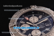 Breitling Avenger Chrono Swiss Valjoux 7750-SHG Automatic Stainless Steel Case with Stainless Steel Strap and Black Dial