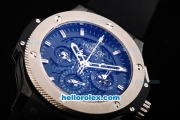 Hublot Big Bang Aero Bang Swiss Valjoux 7750 Automatic Movement PVD Case with Titanium Bezel and Black Dial