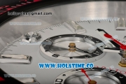 Rolex Daytona Swiss Quartz PVD Case with White Dial Stick Markers - Wall Clock