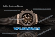 Hublot Big Bang Unico Chrono Swiss Valjoux 7750 Automatic Steel Case with Skeleton Dial and Black Rubber Strap Steel Bezel - 1:1 Original