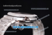 Patek Philippe Jumbo Nautilus Miyota 9015 Automatic Steel/Diamonds Case with Diamonds Dial and Stick Markers