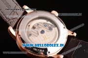 Jaeger-LECoultre Master Asia ST17 Run Fly Automatic Rose Gold Case with White Dial and Stick Markers