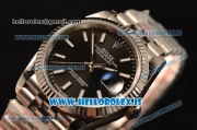 Rolex Datejust 41 Steel Rolex 3235 Auto With Steel Bracelet Black Dial Stick