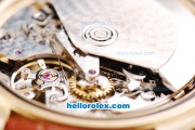 Rolex Daytona Oyster Perpetual Swiss Valjoux 7750 Chronograph Movement Full Rose Gold Case with Khaki Dial and Diamond Markers/Bezel-Brown Leather Strap