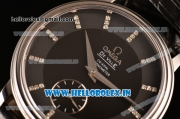 Omega De Ville Co-Axial Swiss ETA 2824 Automatic Steel Case with Black Dial and Diamonds Markers