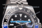 Rolex GMT-Master II Vintage Swiss ETA 2836 Automatic Stainless Steel Case/Bracelet with White Markers and Black Dial