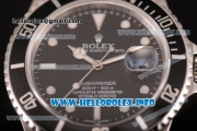 Rolex Submariner Swiss ETA 2836 Automatic Steel Case/Bracelet with White Dot Markers and Black Dial (BP)