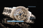 Raymond Weil Nabucco Swiss Valjoux 7750 Automatic Movement White Dial with White Stick Markers and Two Tone Strap