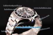 Rolex GMT-Master Vintage Rolex 3186 Automatic Full Steel with White Dot Markers and Black Dial (BP)