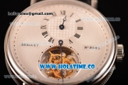 Breguet Grand Complication Tourbillon Swiss Tourbillon Manual Winding Steel Case with White Dial and Roman Numeral Markers