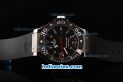 Hublot Big Bang King Swiss Valjoux 7750 Automatic Movement Steel Case with Black Bezel and Black Rubber Strap