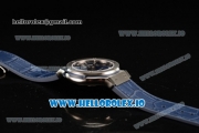 Hublot Classic Fusion Japanese Miyota 9015 Automatic Movement Steel Blue Dial and Stick Markers Leather Strap (JF)