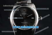 Rolex Oyster Perpetual Air King Clone Rolex 3132 Automatic Stainless Steel Case/Bracelet with Dark Rhodium Dial and Stick Markers - 1:1 Original (JF)