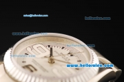 Rolex Air King Automatic Movement ETA Coating Case with White Dial and Steel Strap