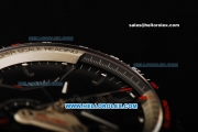 Tag Heuer Carrera Calibre 36 Swiss Valjoux 7750 Automatic Movement Titanium Case with Black Dial