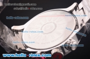 Ferrari Chronograph Miyota Quartz Full Steel with White Dial and Black Markers