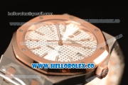 Audemars Piguet Royal Oak 41mm Two Tone Clone AP3120 Automatic White Dial 15400SR.OO.1220SR.01 EF Best Edition