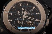 Hublot Big Bang Aero Bang Swiss Valjoux 7750 Automatic Movement Ceramic Case with Titanium Bezel and Black Dial