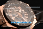 Hublot Big Bang Unico GMT Asia Auto Rose Gold Case with Skeleton Dial and Black Rubber Strap