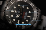 Rolex Sea-Dweller Swiss ETA 2836 Automatic Movement Full PVD Case/Strap with Black Dial and Ceramic Bezel