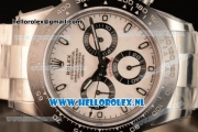 Rolex Daytona Chronograph 7750 Auto Steel Case with White Dial and Steel Bracelet - 1:1 Origianl (N00B)