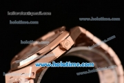 Audemars Piguet Royal Oak 41 Swiss ETA 2824 Automatic Full Rose Gold with White Dial and Stick Markers - 1:1 Original (Z)