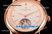 Vacheron Constantin Malte Tourbillon Asia Automatic Rose Gold Case with Stick Markers and White Dial